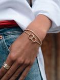 Tutti & Co Interlocking Hoop Bracelet, Gold