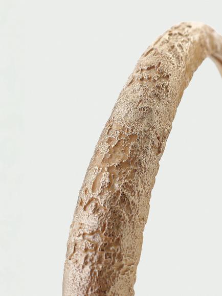Tutti Textured Bangle - view 2, Gold