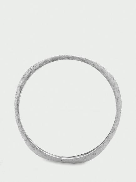Tutti Textured Bangle, Silver