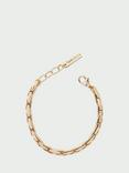 Tutti & Co Simple Flat Chain Bracelet, Gold