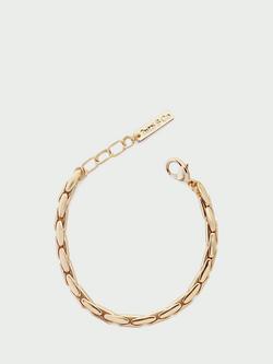 Tutti Simple Flat Chain Bracelet, Gold, Gold