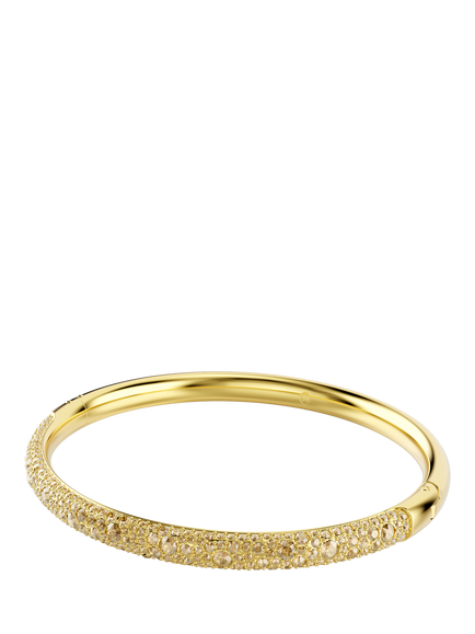 Swarovski Sublima Pave Bangle, Gold - view 2, Yellow Gold