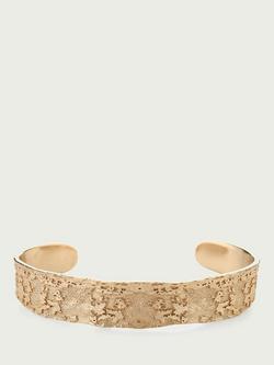 Tutti Chunky Textured Open Bangle, Gold