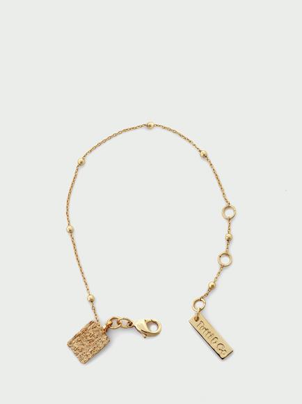 Tutti Textured Pendant Bracelet, Gold