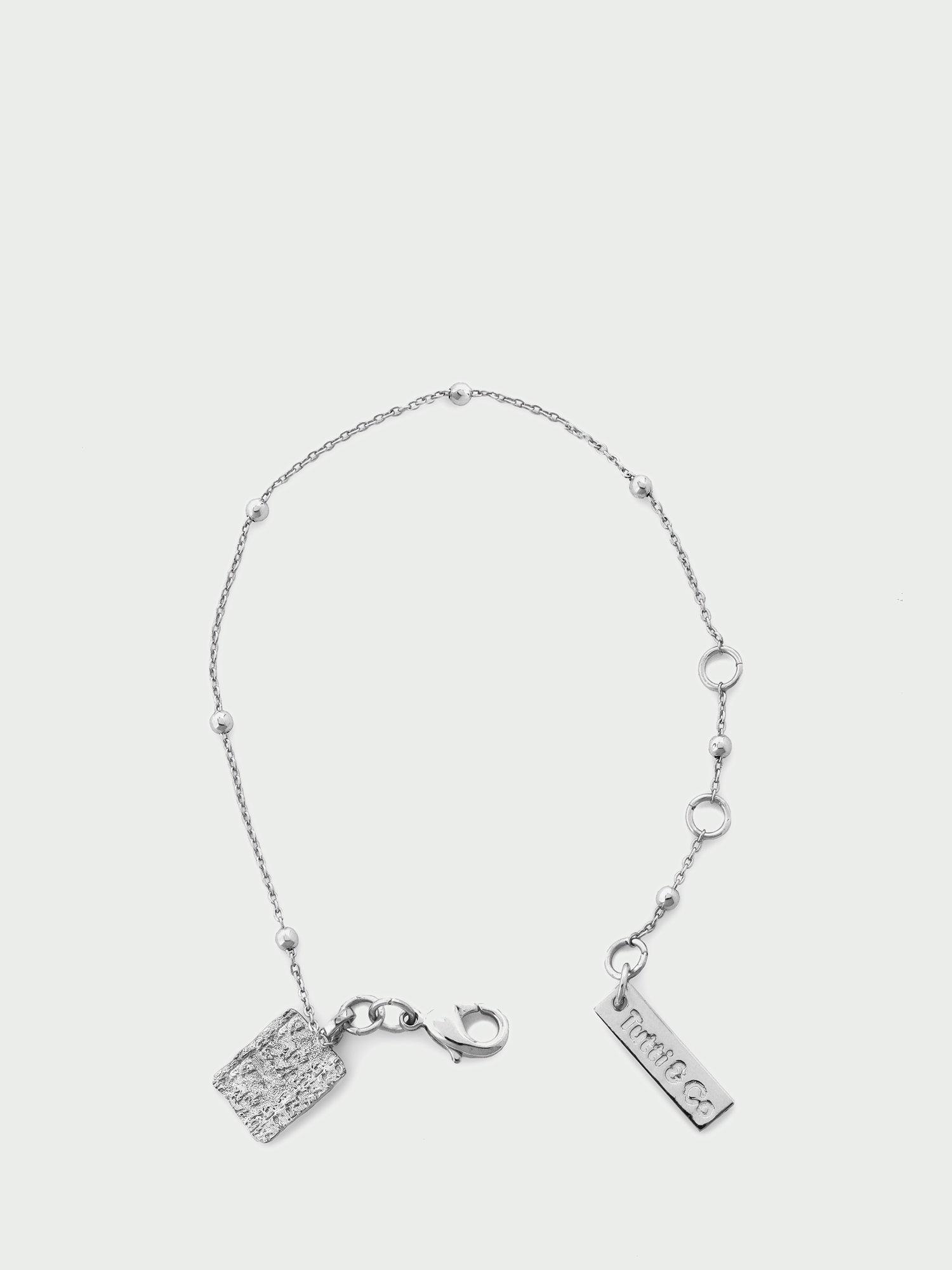 Product image 1 of 2, which shows Tutti Textured Pendant Bracelet, Silver