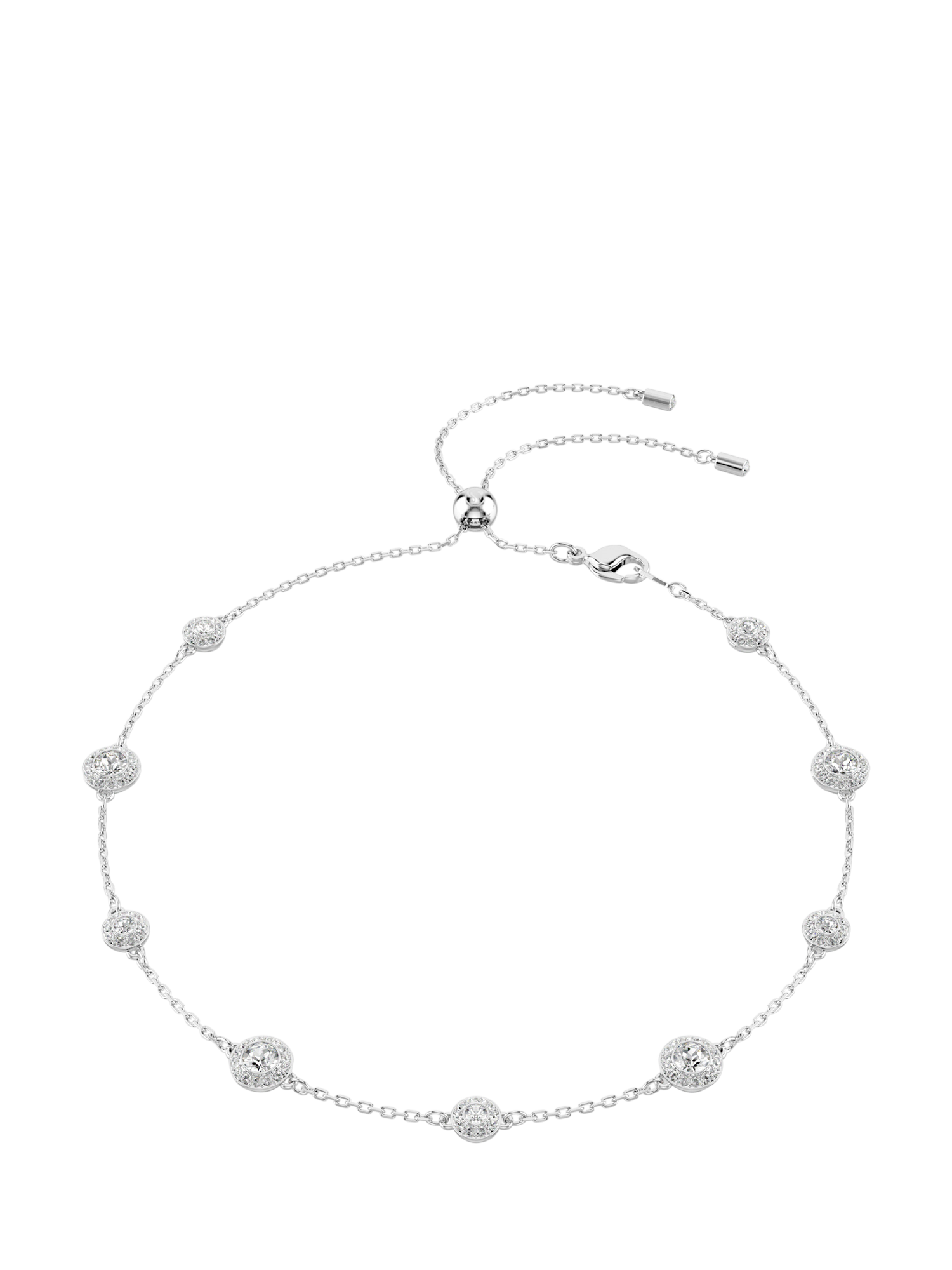 Product image 1 of 8, which shows Swarovski Una Angelic Necklace, Silver