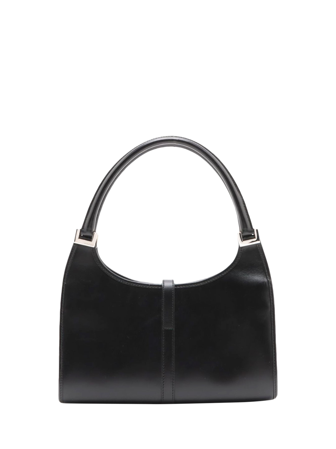 Product image 2 of 10, which shows Pre-loved GUCCI Jackie Leather Shoulder Bag, Black