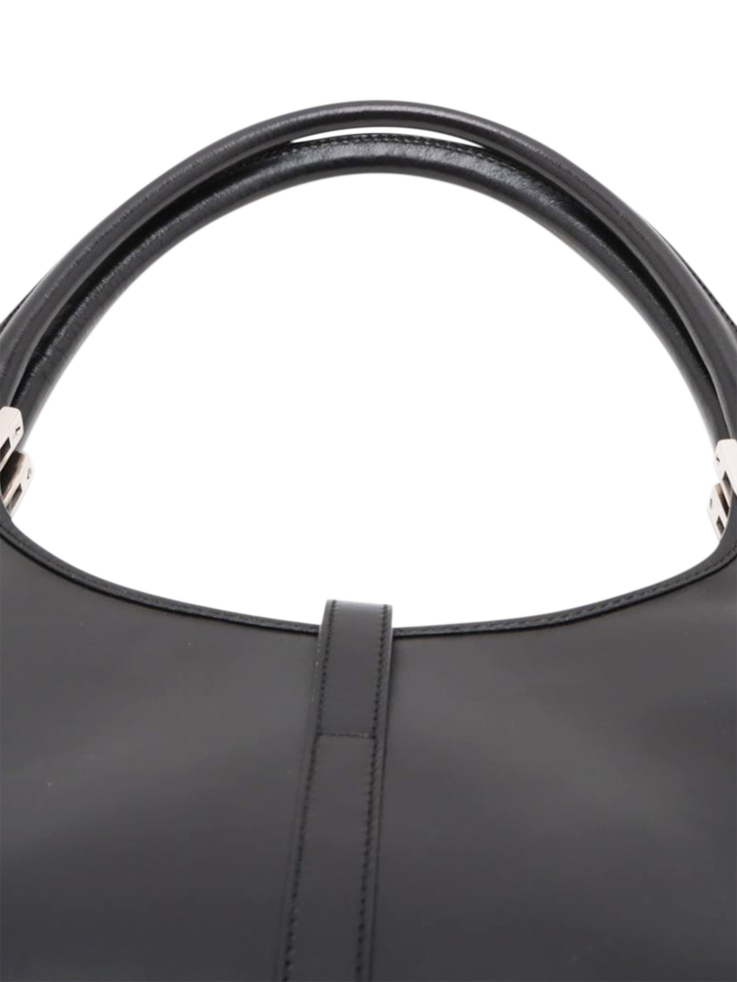 Product image 6 of 10, which shows Pre-loved GUCCI Jackie Leather Shoulder Bag, Black