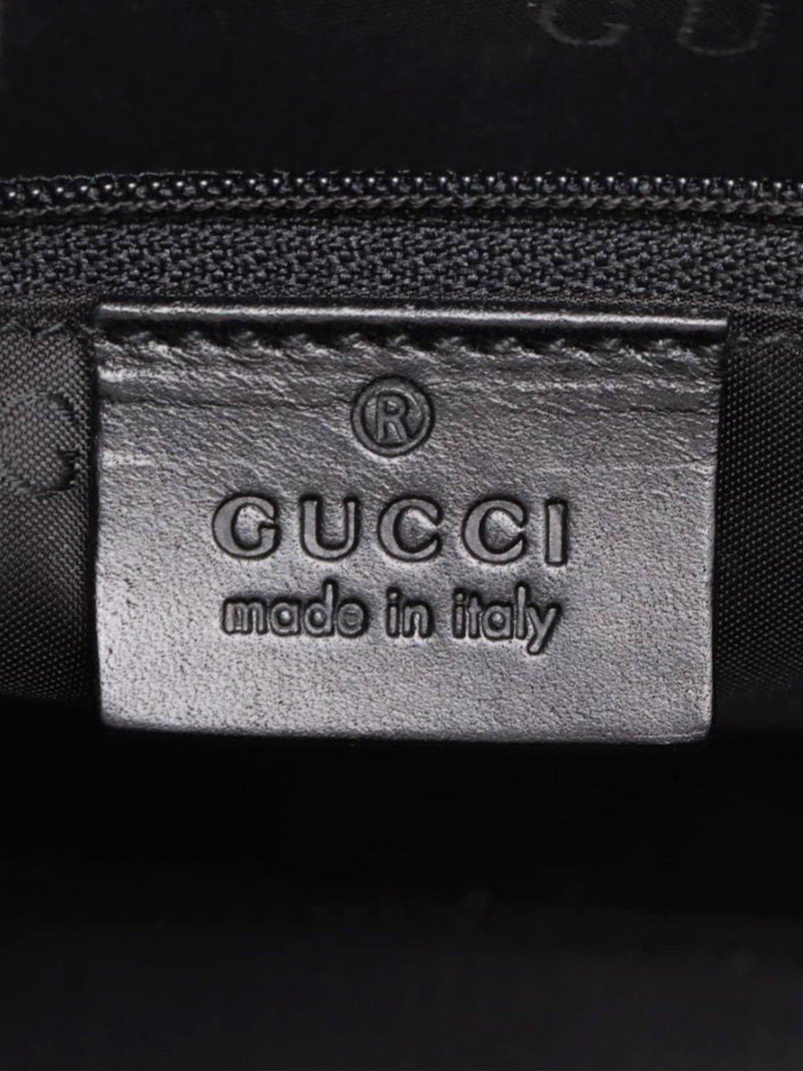 Product image 9 of 10, which shows Pre-loved GUCCI Jackie Leather Shoulder Bag, Black