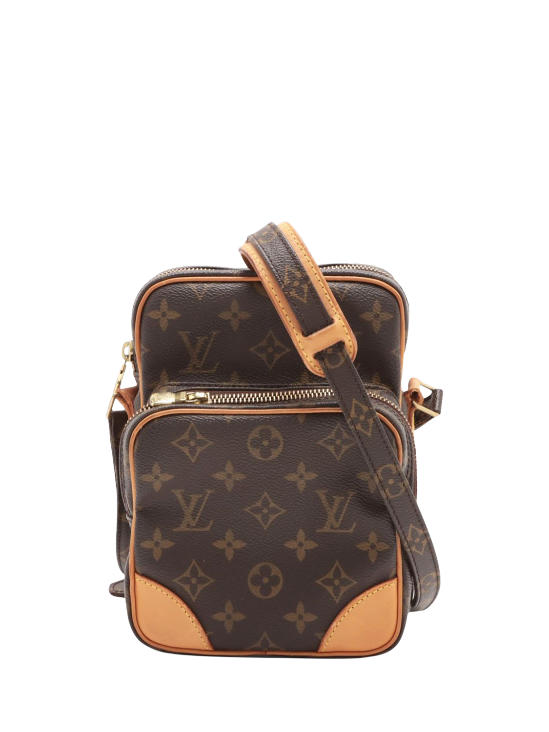 Product image 1 of 10, which shows Pre-loved Louis Vuitton Vintage 2001 Monogram Amazon Bag, Brown