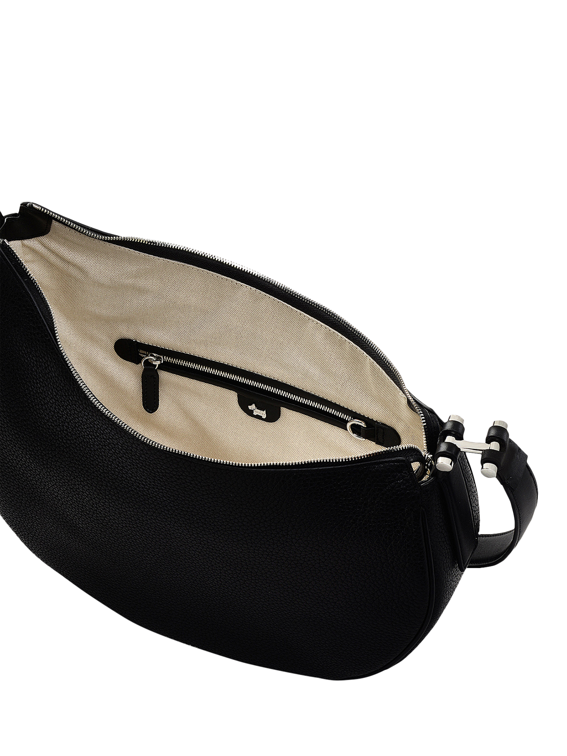 Product image 3 of 5, which shows Radley Pemberton Row Leather Crossbody Bag, Black