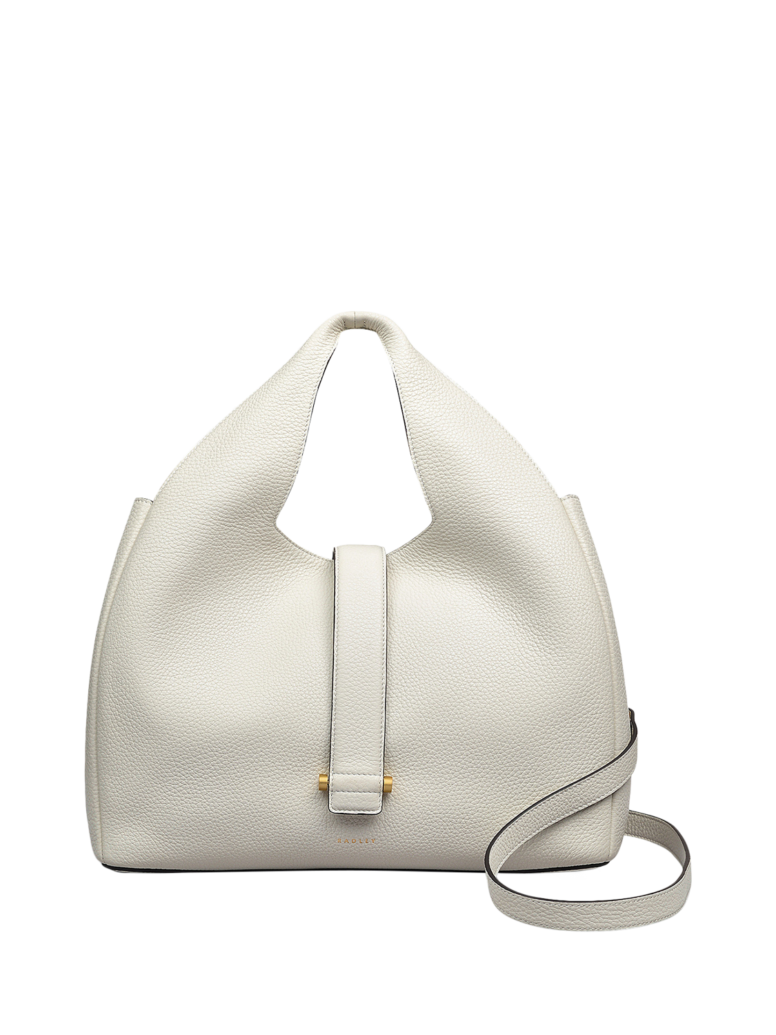Product image 1 of 6, which shows Radley Sloane Street Medium Leather Hobo Bag, Chalk