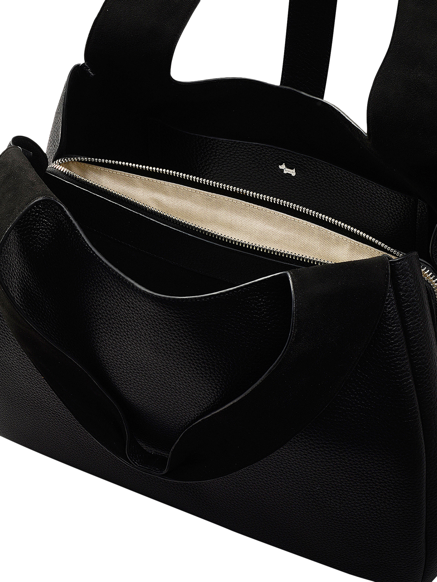 Product image 3 of 6, which shows Radley Sloane Street Medium Leather Shoulder Bag, Black