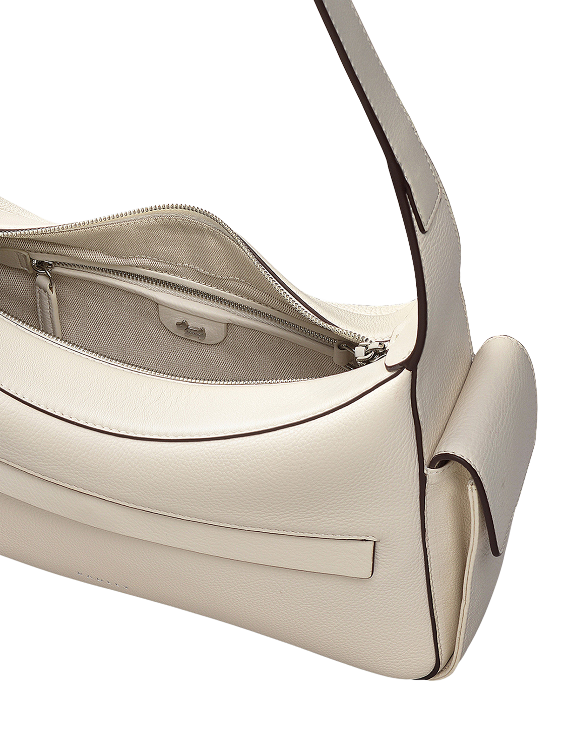 Product image 3 of 6, which shows Radley The Fitzrovia Leather Shoulder Bag, Chalk