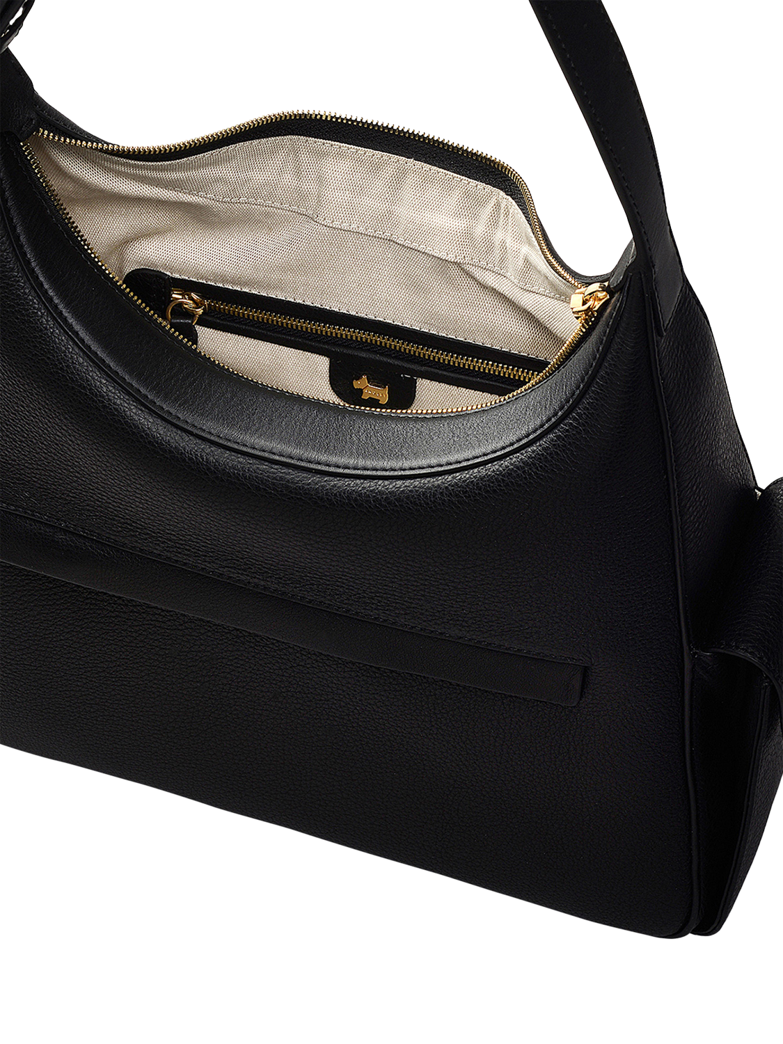 Product image 3 of 6, which shows Radley The Fitzrovia Leather Backpack, Black