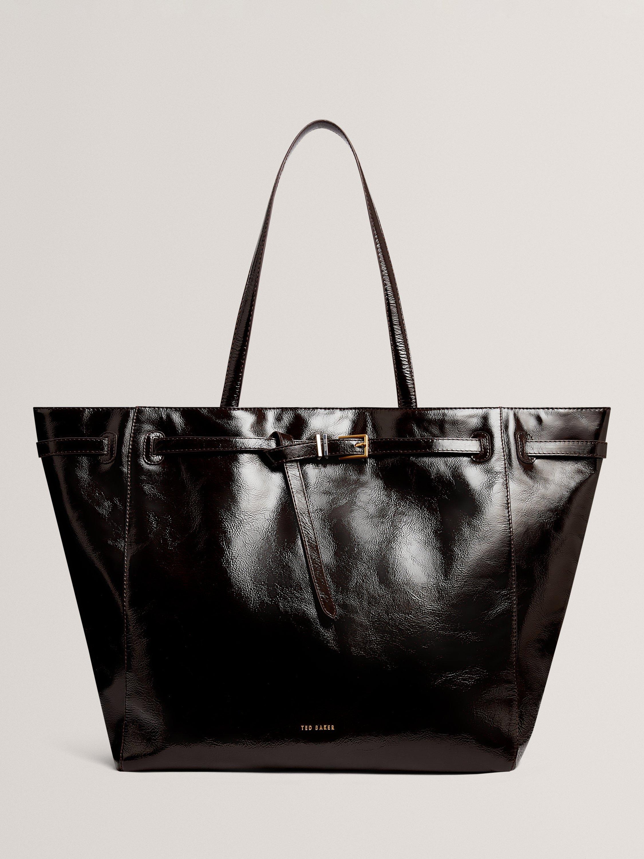 Product image 1 of 5, which shows Ted Baker Carmen Leather Tote Bag, Brown Choc