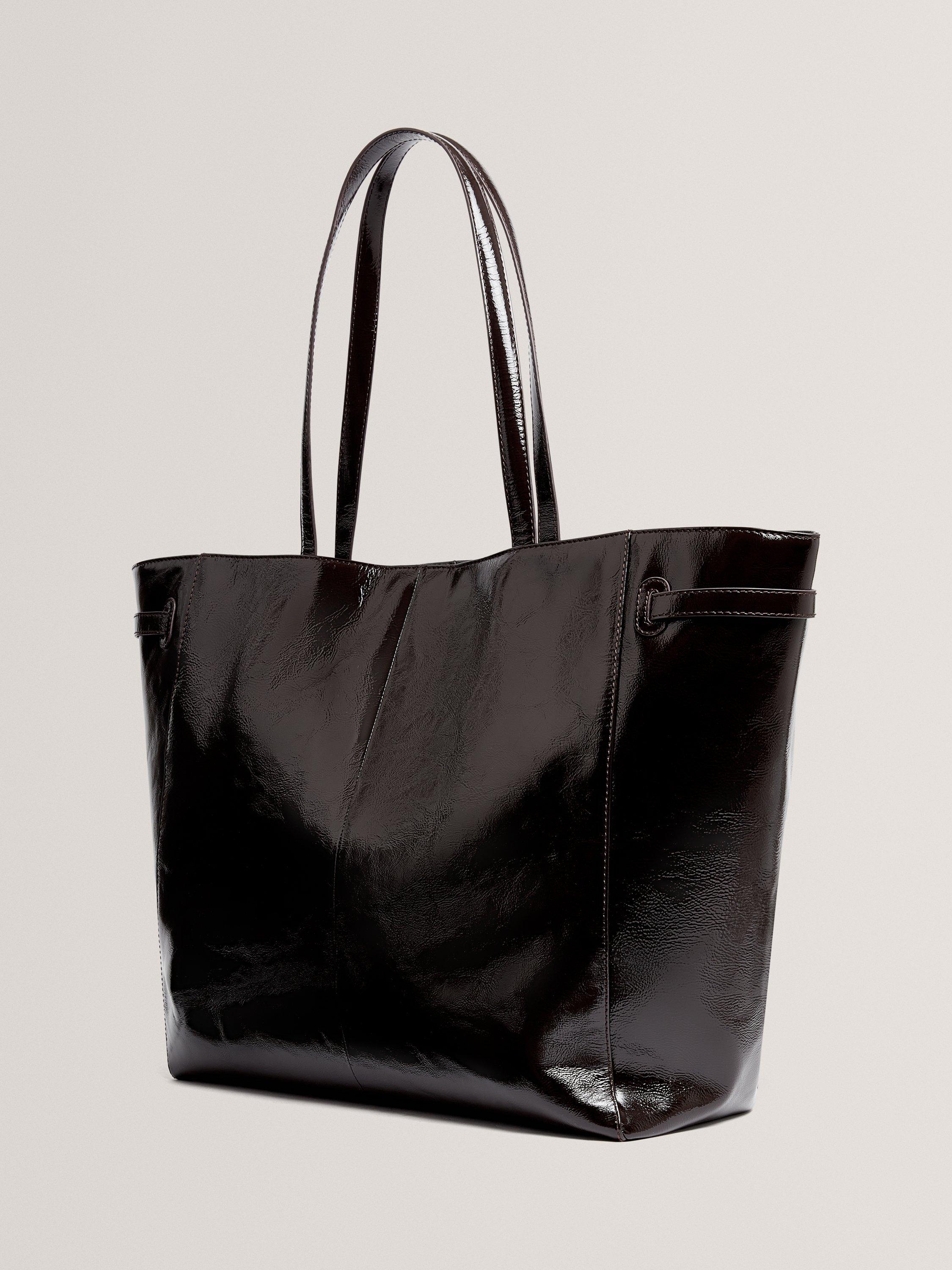 Product image 3 of 5, which shows Ted Baker Carmen Leather Tote Bag, Brown Choc