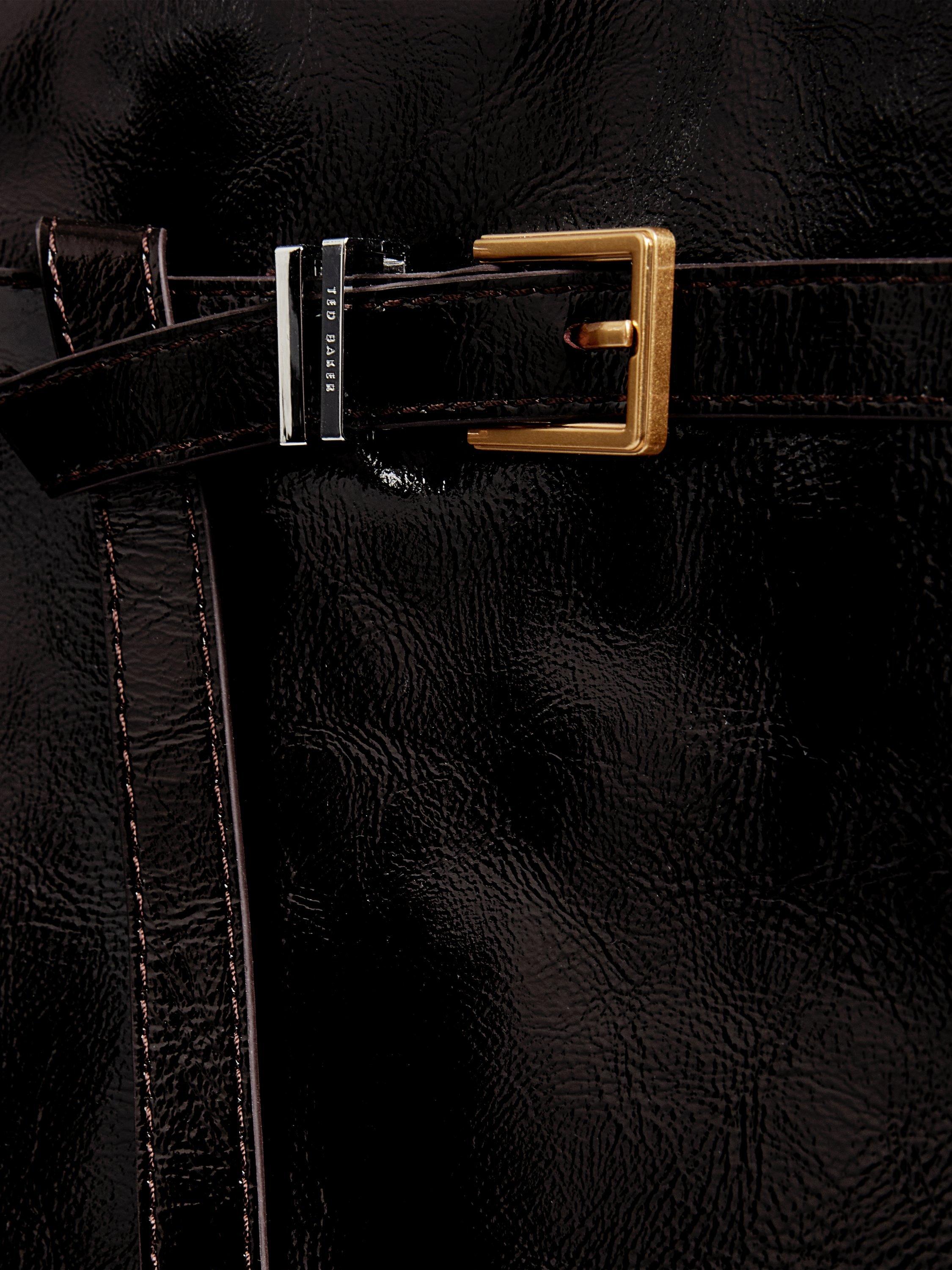 Product image 4 of 5, which shows Ted Baker Carmen Leather Tote Bag, Brown Choc