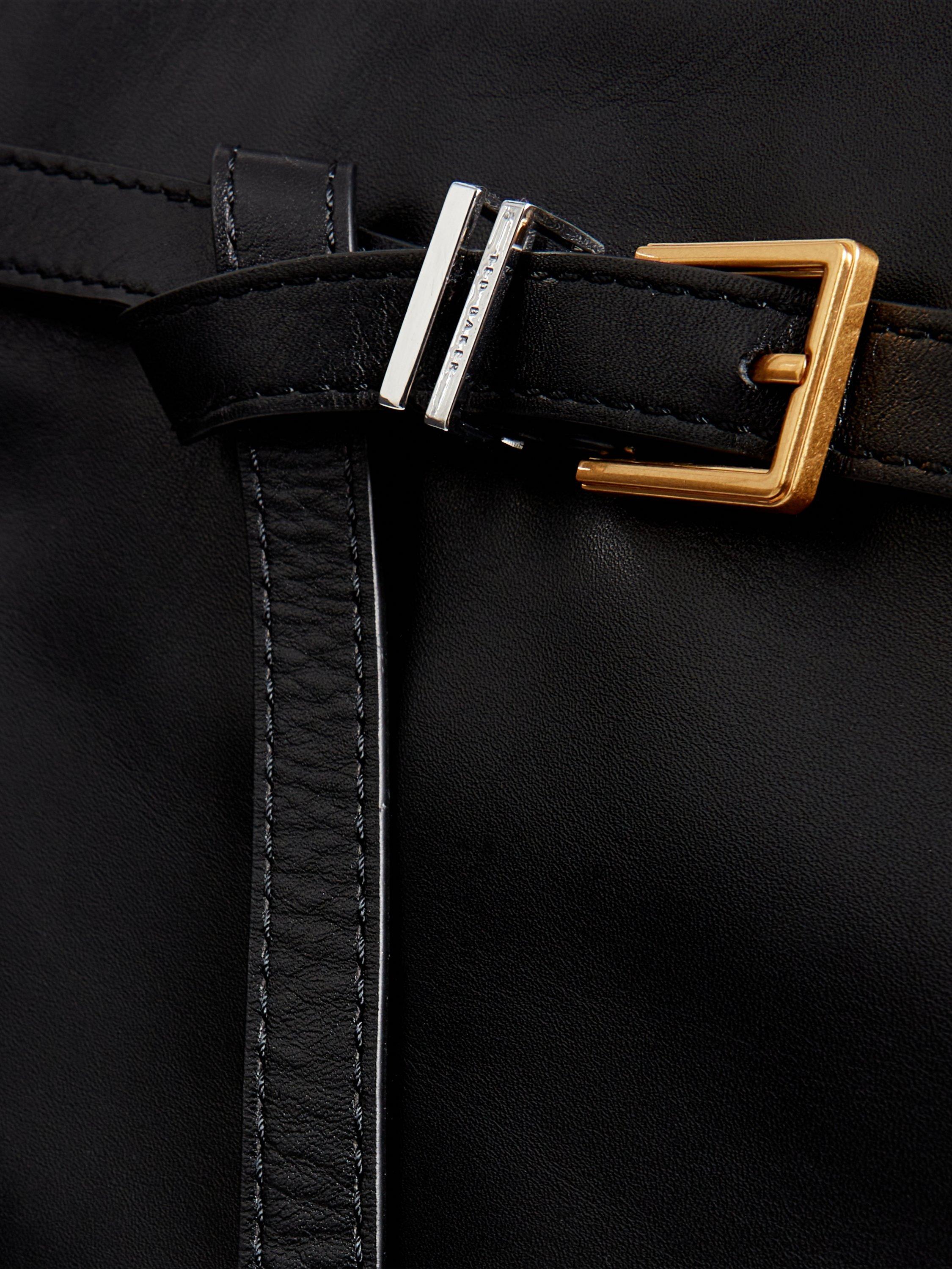 Product image 4 of 5, which shows Ted Baker Tashine Leather Tote Bag, Black