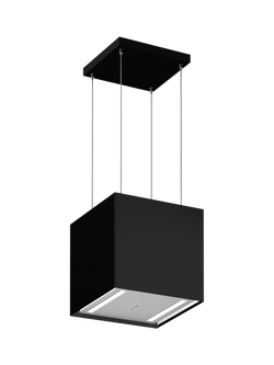 Bertazzoni Modern Series KUD40PRO1XA 40cm Up & Down Island Cooker Hood, Black Glass, Black Glass