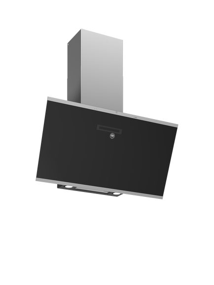 Bertazzoni KV90MOD1NA 90cm Chimney Cooker Hood, Black Glass, Black Glass