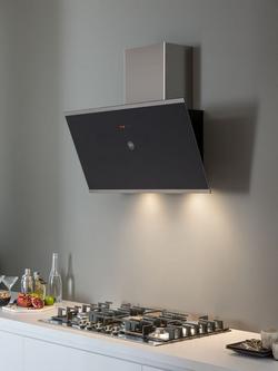 Bertazzoni KV90MOD1NA 90cm Chimney Cooker Hood, Black Glass - view 2, Black Glass
