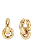 EDBLAD Double Hoop Earrings, Yellow Gold
