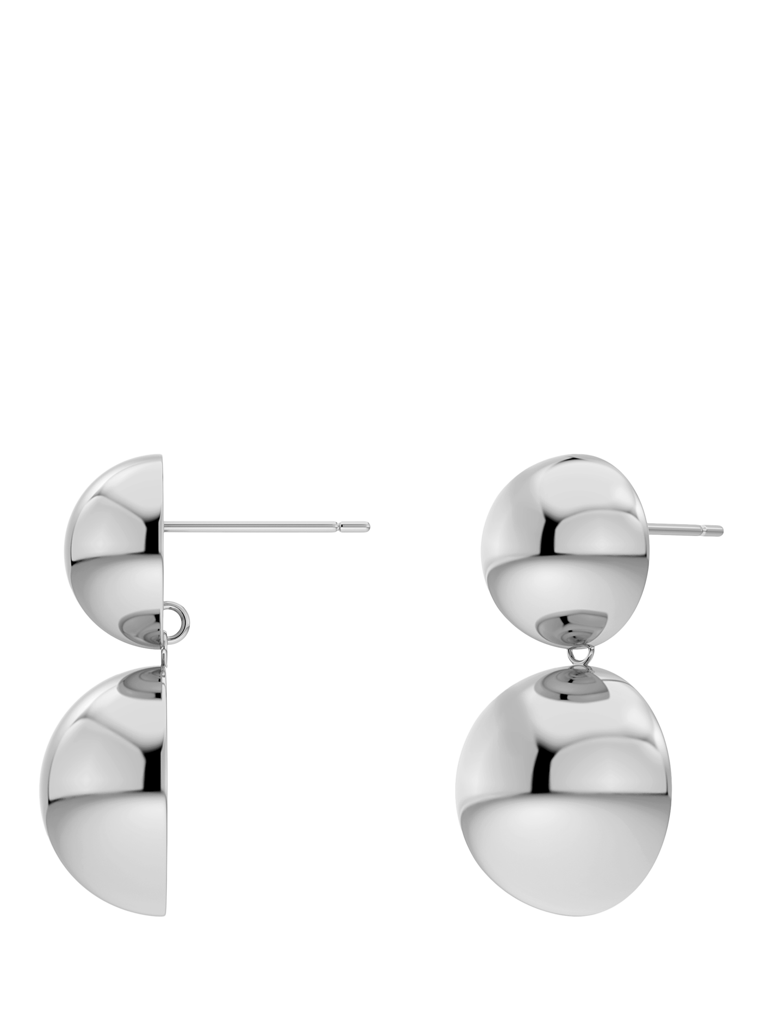 Product image 1 of 2, which shows EDBLAD Sphere Drop Stud Earrings, Silver