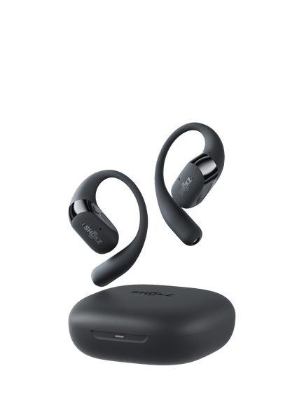 Shokz OpenFit 2+ Bluetooth True Wireless Open-Ear Headphones, Black