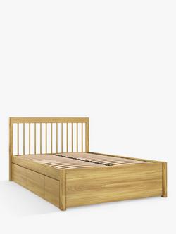 John Lewis Spindle Storage Bed Frame, Double, Natural, Natural