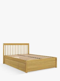 John Lewis Spindle Storage Bed Frame, King Size, Natural, Natural