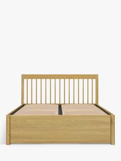 John Lewis Spindle Storage Bed Frame, King Size, Natural - view 2, Natural