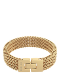 EDBLAD Lee Woven Link Bracelet, Yellow Gold
