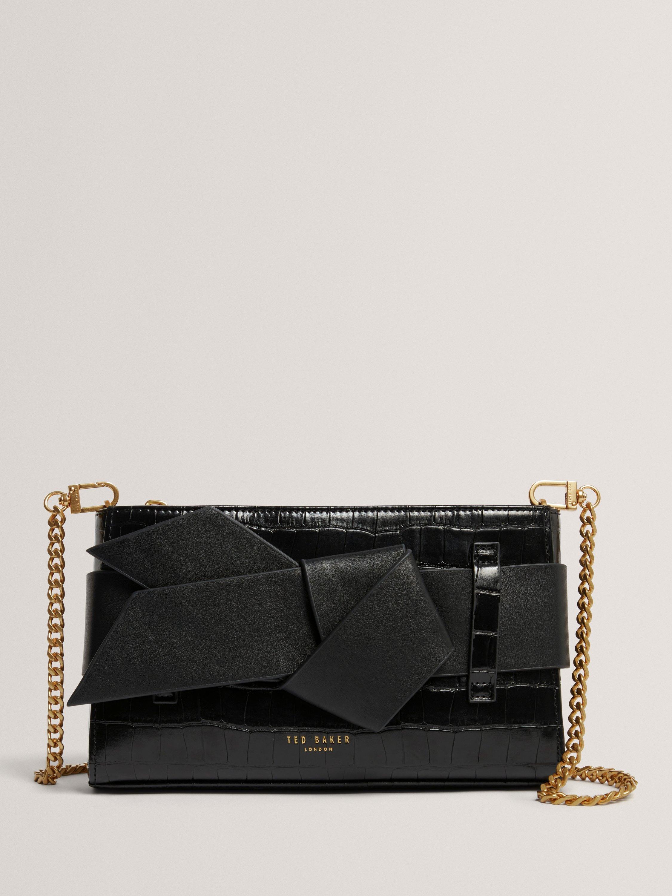 Ted Baker Jjosana Bow Clutch Bag, Black