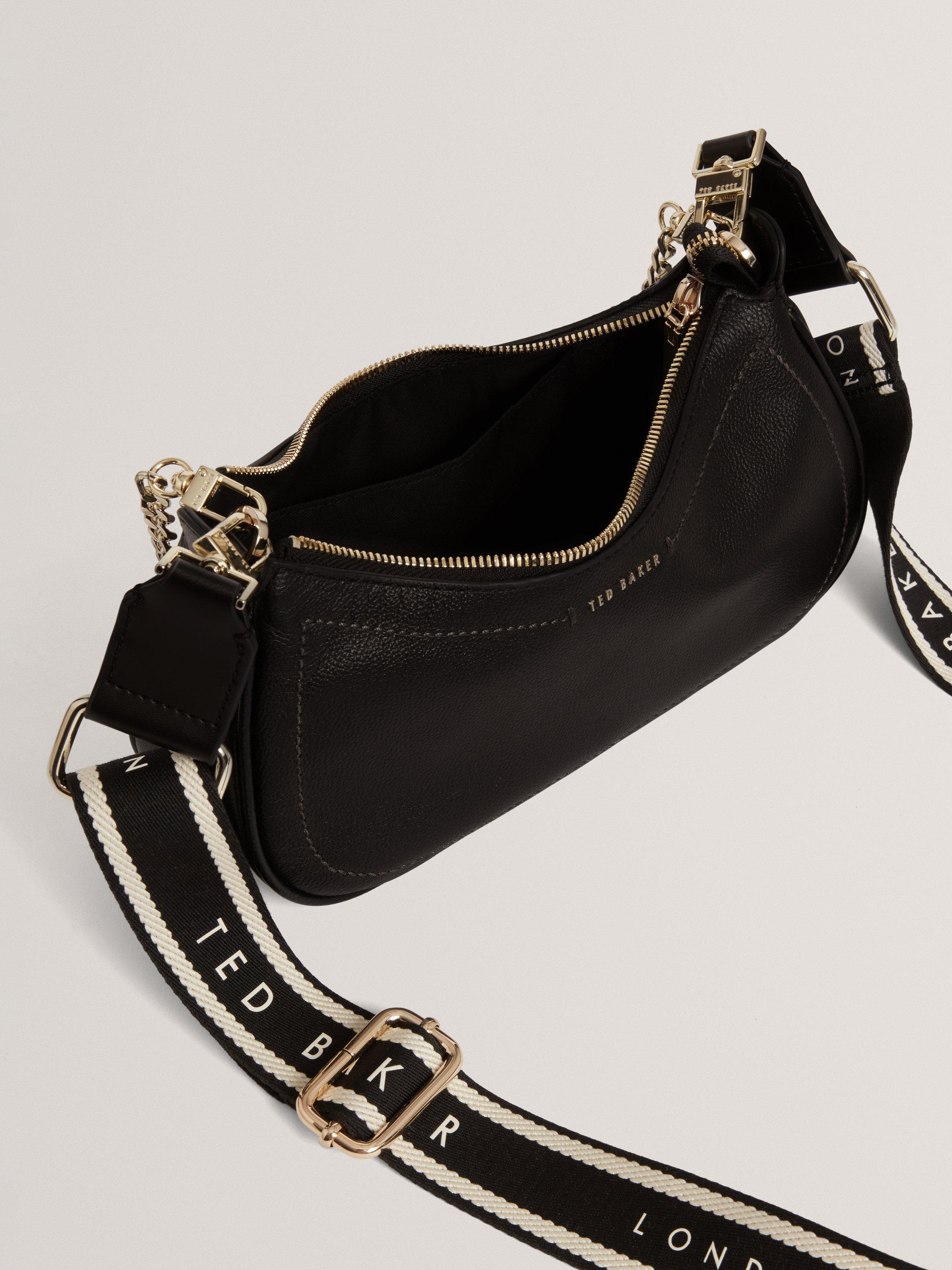 Product image 3 of 5, which shows Ted Baker Laarna Webbing Crossbody Bag, Black