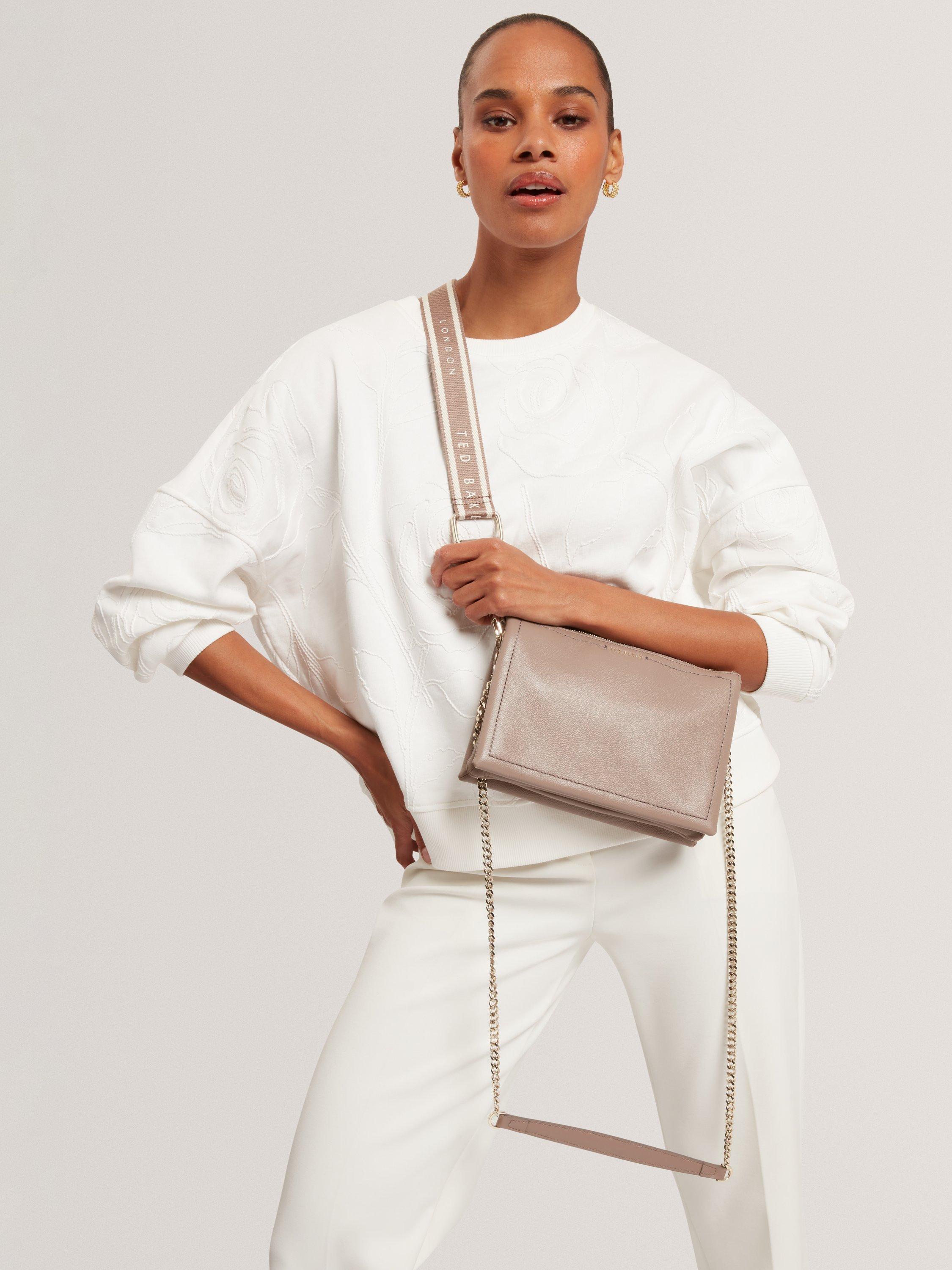 Product image 5 of 5, which shows Ted Baker Larinda Crossbody Bag, Taupe