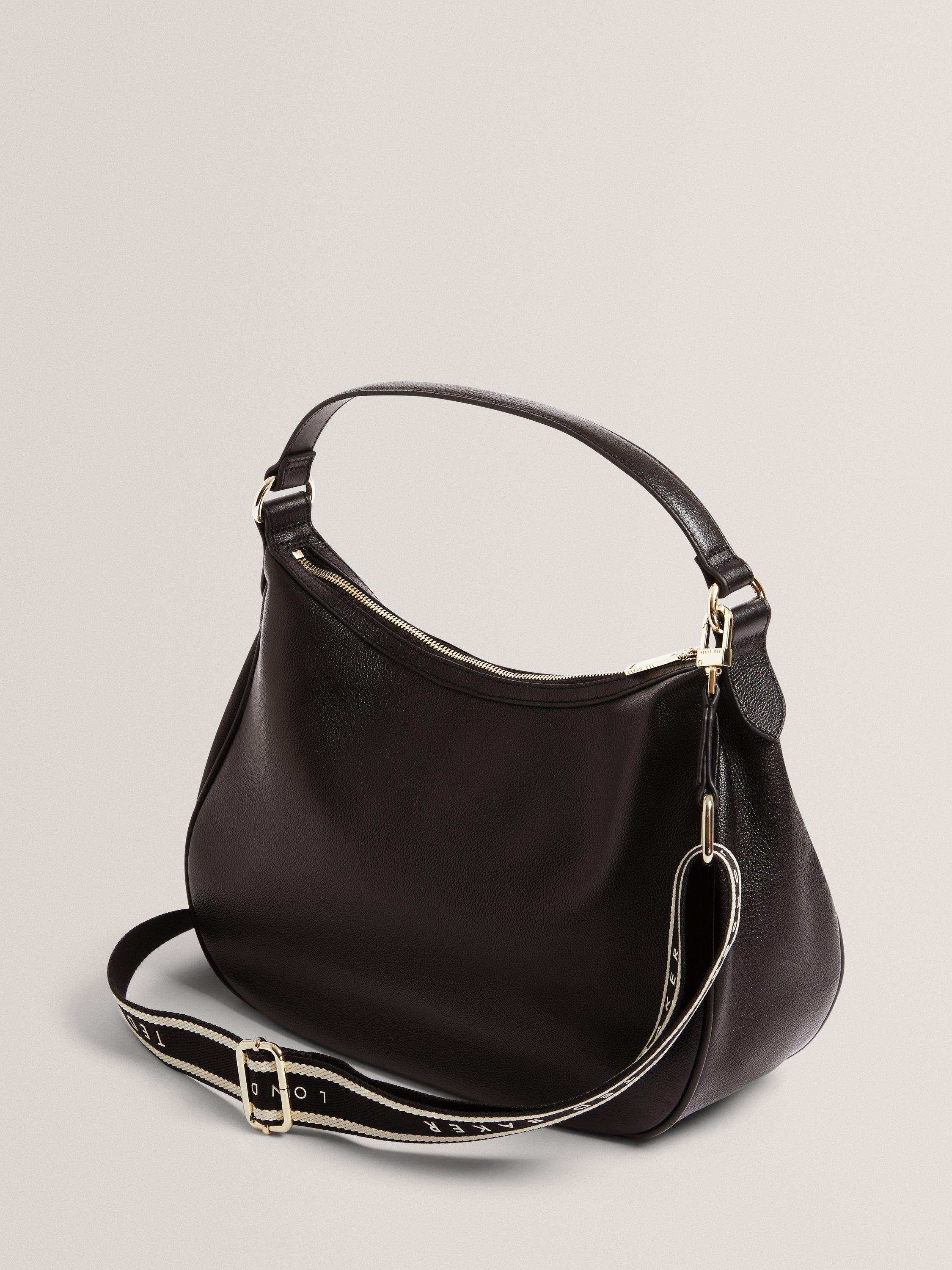 Product image 3 of 5, which shows Ted Baker Lyshia Webbing Hobo Bag, Black
