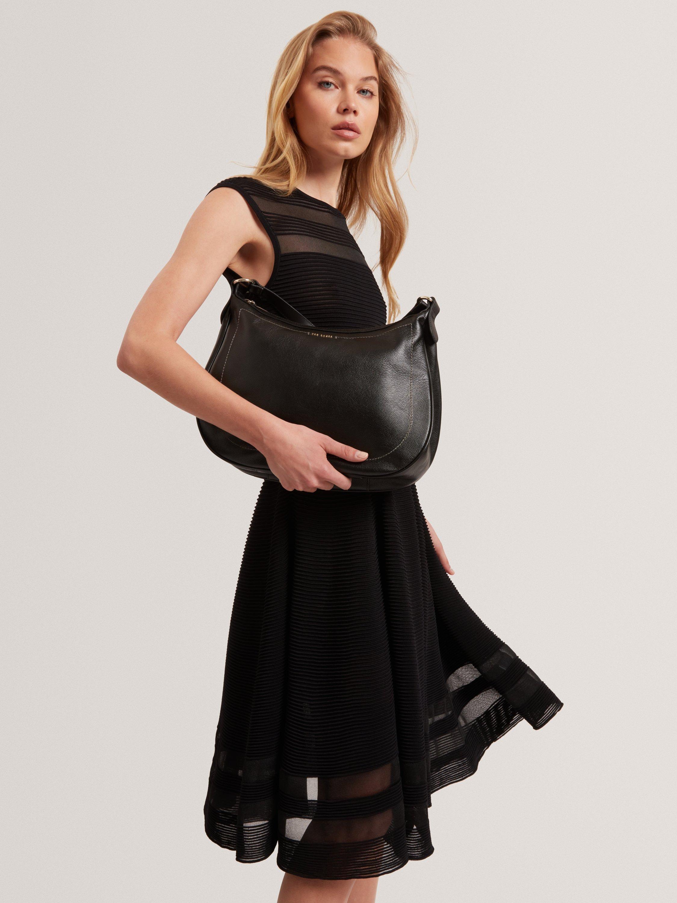 Product image 5 of 5, which shows Ted Baker Lyshia Webbing Hobo Bag, Black