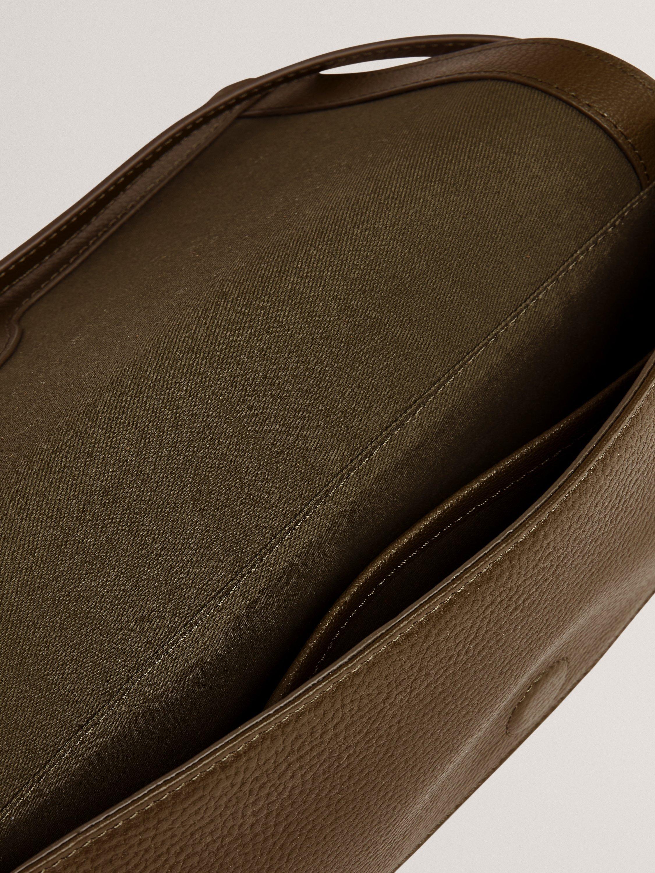 Product image 2 of 5, which shows Ted Baker Twyyla Leather Shoulder Bag, Khaki