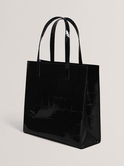 Ted Baker Vannda Croc Tote Bag, Black - view 2, Black