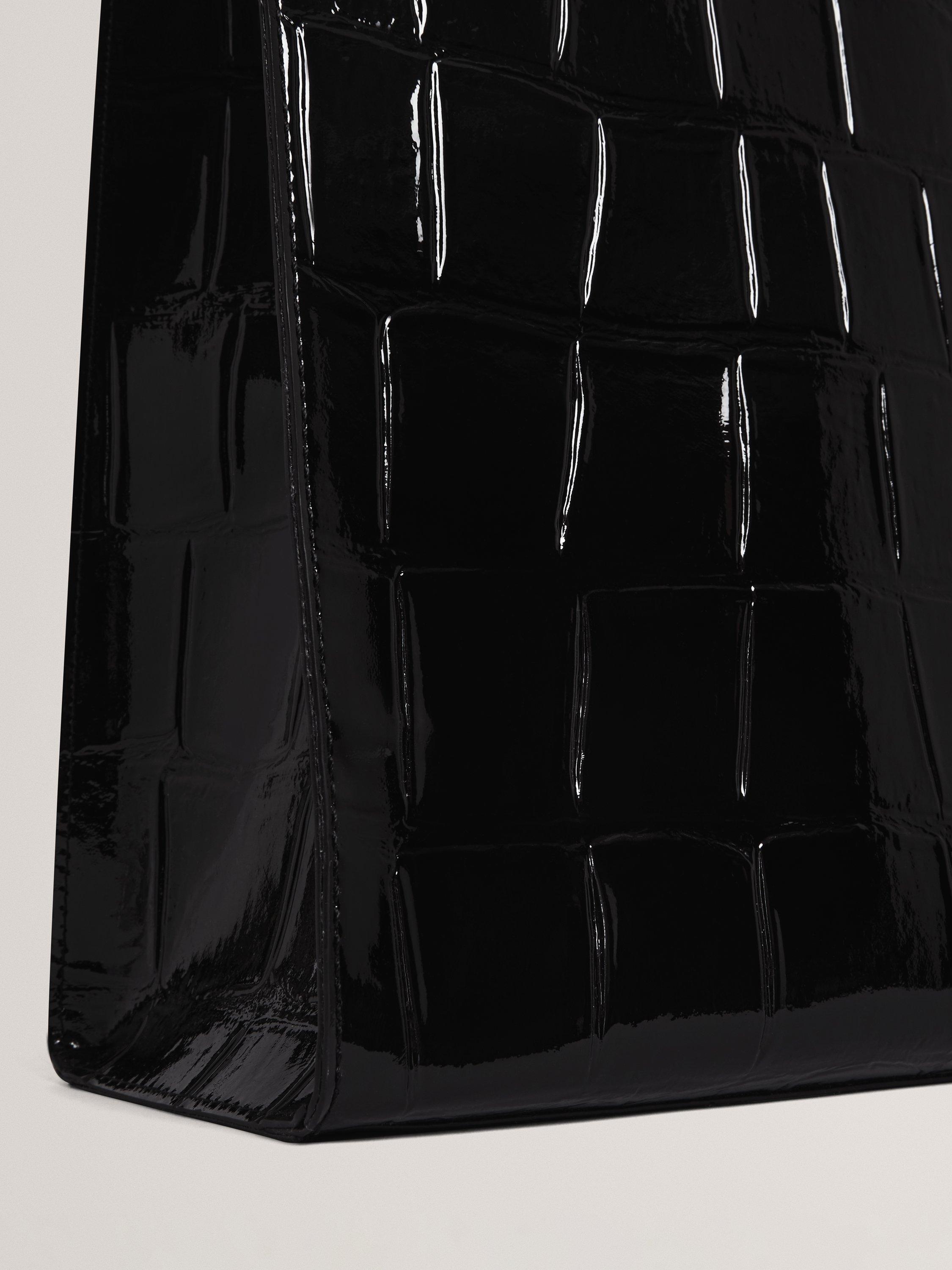 Product image 3 of 5, which shows Ted Baker Vannda Croc Tote Bag, Black