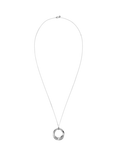 EDBLAD Helix Woven Eternity Knot Necklace, Silver