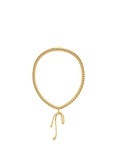 EDBLAD Lace Bow Chain Necklace, Yellow Gold