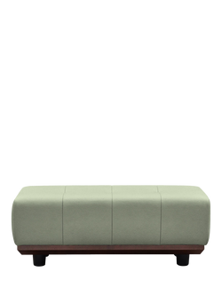 G Plan Vintage The Seventy One Leather Footstool, Cambridge Olive Leather