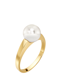 EDBLAD Gabrielle Pearl Ring, Gold/ Large