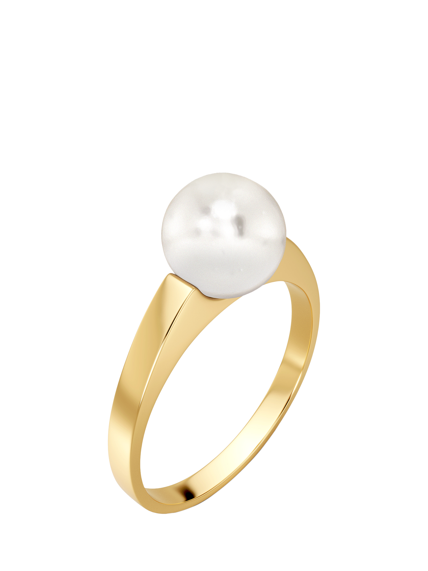 Product image 1 of 2, which shows EDBLAD Gabrielle Pearl Ring, Gold/Medium
