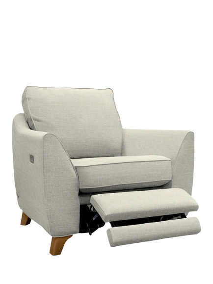 G Plan Vintage The Sixty Eight Armchair with Footrest Mechanism, Aquaclean Calor Vanilla