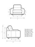 G Plan Vintage The Seventy One Snuggler, Aquaclean Calor Cardamon