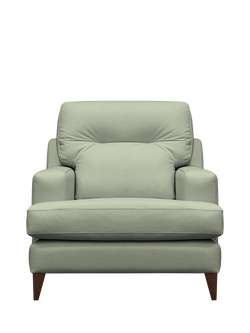 G Plan Vintage Seventy Two Leather Armchair, Dark Leg, Cambridge Olive Leather