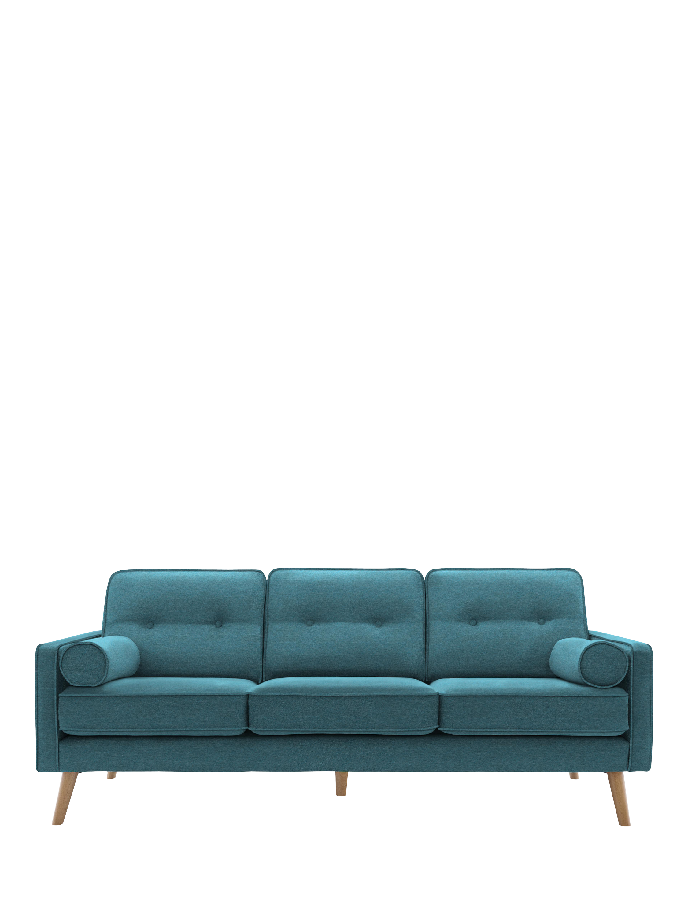 The Sixty Five Range, G Plan Vintage The Sixty Five Large 3 Seater Sofa, Fleck Blue